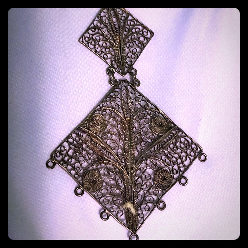 Women’s Mexican silver necklace-vintage